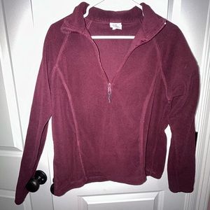 Maroon Polar Edge Quarter Zip